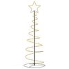 vidaXL LED-kerstboom 100 LEDs warm wit 150 cm