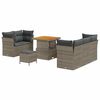 vidaXL Tuin Sofa Set 8 st Grijs poly rattan