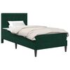 vidaXL Bedframe met matras Donkergroen 80 x 200 cm Fluweel