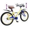 vidaXL Kinderfiets 18 Inch voor 5-7 jaar Geel