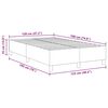 vidaXL Platform bedframe Lichtgrijs 120 x 190 cm Stof