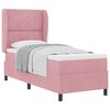 vidaXL Boxspringbed met matras Roze 200 x 80 cm Polyester