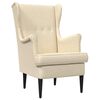 vidaXL Fauteuil Cr&egrave;mekleurig Stof