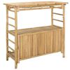 vidaXL Buiten Bartafel Naturel 110 x 50 x 105 cm Bamboe