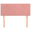 vidaXL Hoofdbord 100x5x78/88 cm fluweel roze