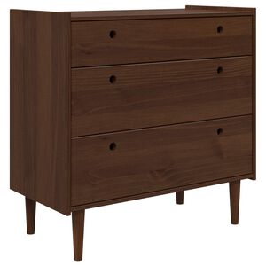 vidaXL Ladekast BILBAO Donkerkaramel 90 x 45 x 89 cm