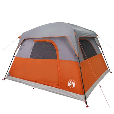 vidaXL Tent 4-persoons waterdicht oranje