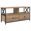 vidaXL TV-kast 90 x 33 x 45 cm Artisan Eiken Engineered hout en staal