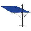 vidaXL Roma Parasol Blauw 286 x 284 x 265 cm Aluminium en Polyester