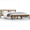 vidaXL Bedframe massief grenenhout honingbruin 140x190 cm