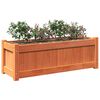 vidaXL Plantenbak 90x31x31 cm massief grenenhout wasbruin