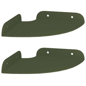 vidaXL Drijvende plank met plank 2 pcs Olijf Groen 15 x 15 x 2 cm