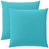 vidaXL Kussensloop 2 pcs HEERLEN Turquoise 60 x 60 cm Polyester