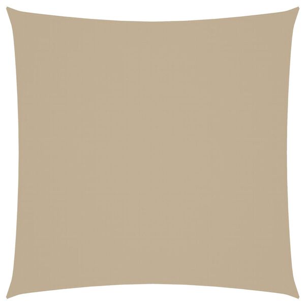 vidaXL Zonnescherm vierkant 4x4 m oxford stof beige