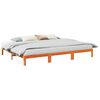 vidaXL Bedframe zonder matras 240x200 cm massief grenenhout wasbruin