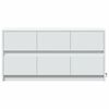 vidaXL Tv-meubel met LED 100x34x50 cm bewerkt hout wit