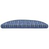 vidaXL Zelfklevende Trapmatten 15 pcs Blauw 56 x 17 x 3 cm