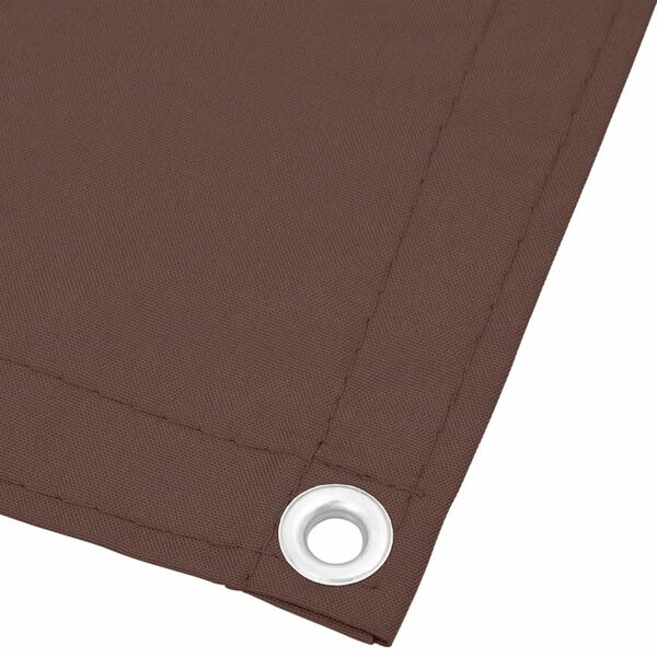 vidaXL Balkonscherm 90x700 cm 100% oxford polyester bruin