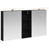 vidaXL Badkamerkastenset 3 pcs 130 x 14,5 x 70 cm Bewerkt hout