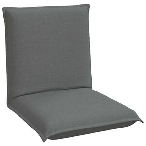 vidaXL Verstelbare vlo stoelen Donkergrijs Stof