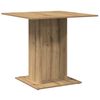 vidaXL Eettafel 80x80x75 cm bewerkt hout artisanaal eikenkleurig
