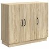 vidaXL Dressoir Sonoma Eiken 89 x 34,5 x 77 cm Bewerkt hout