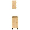 vidaXL Kast met plank SKI 4 pcs HoningBruin Massief grenenhout