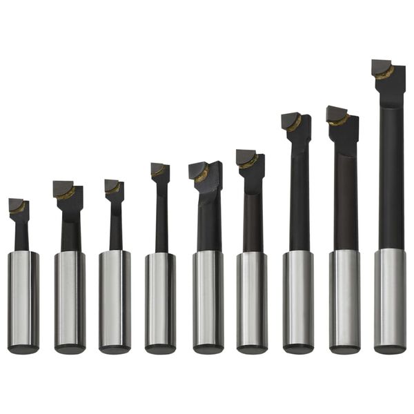 vidaXL Boorfrezen 9 st met houtbasis 12 mm