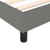 vidaXL Boxspring bed stof donkergrijs 140x200 cm