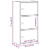 vidaXL Boekenkast 40x24x77 cm bewerkt hout wit