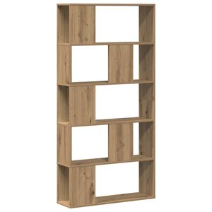 vidaXL Boekenkast 5-laags 80,5x23,5x162,5 cm hout artisanaal eiken