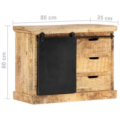 vidaXL Dressoir 80x30x60 cm massief mangohout