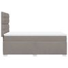 vidaXL Boxspring met matras stof taupe 90x200 cm