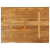 vidaXL Tafelblad met natuurlijke rand 90x80x2,5 cm massief mangohout