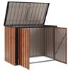 vidaXL Tuinopslagdoos Bruin 151,5 x 82 x 110,5 cm Staal