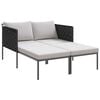 vidaXL Ligstoel Antraciet 153 x 115 x 69.5 cm Gepoedercoat staal