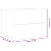 vidaXL Nachtkastjes 2 st 40x30x30 cm bewerkt hout grijs sonoma eiken