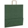 vidaXL Papieren zakken 250 st met hengsels 45x17x48 cm groen