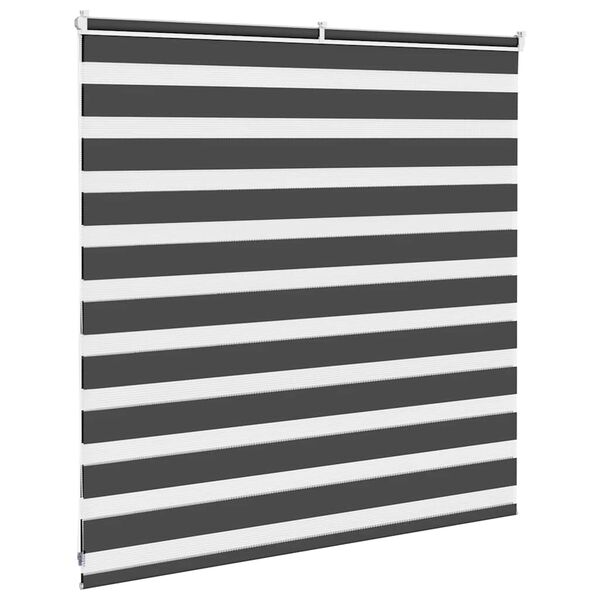 vidaXL Zebra rolgordijn 140x100 cm stofbreedte 135,9 cm zwart