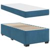 vidaXL Bedframe met matras Donkerblauw 100 x 200 cm Stof