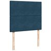 vidaXL Boxspring met matras fluweel blauw 120x190 cm