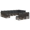 vidaXL Tuinbankenset 13 st Grijs poly rattan