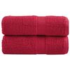 vidaXL Gastendoekjes SOLUND 2 st 600 g/m&sup2; 30x50 cm rood