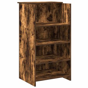vidaXL Receptiebalie 55x50x103,5 cm bewerkt hout gerookt eikenkleurig