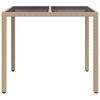 vidaXL Tuin Eettafel Beige 90 x 90 x 75 cm poly rattan