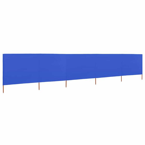 vidaXL Windscherm 5-panelen 600x160 cm stof azuurblauw
