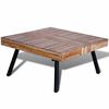 vidaXL Salontafel vierkant gerecycled teakhout
