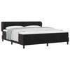 vidaXL Boxspringbed met hoofdeinde Zwart 180 x 200 cm Fluweel