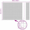 vidaXL Afrasteringspaal Grijs 50 x 0,5 m (16 x 16 mm gaas)