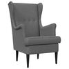 vidaXL Fauteuil Donkergrijs Stof